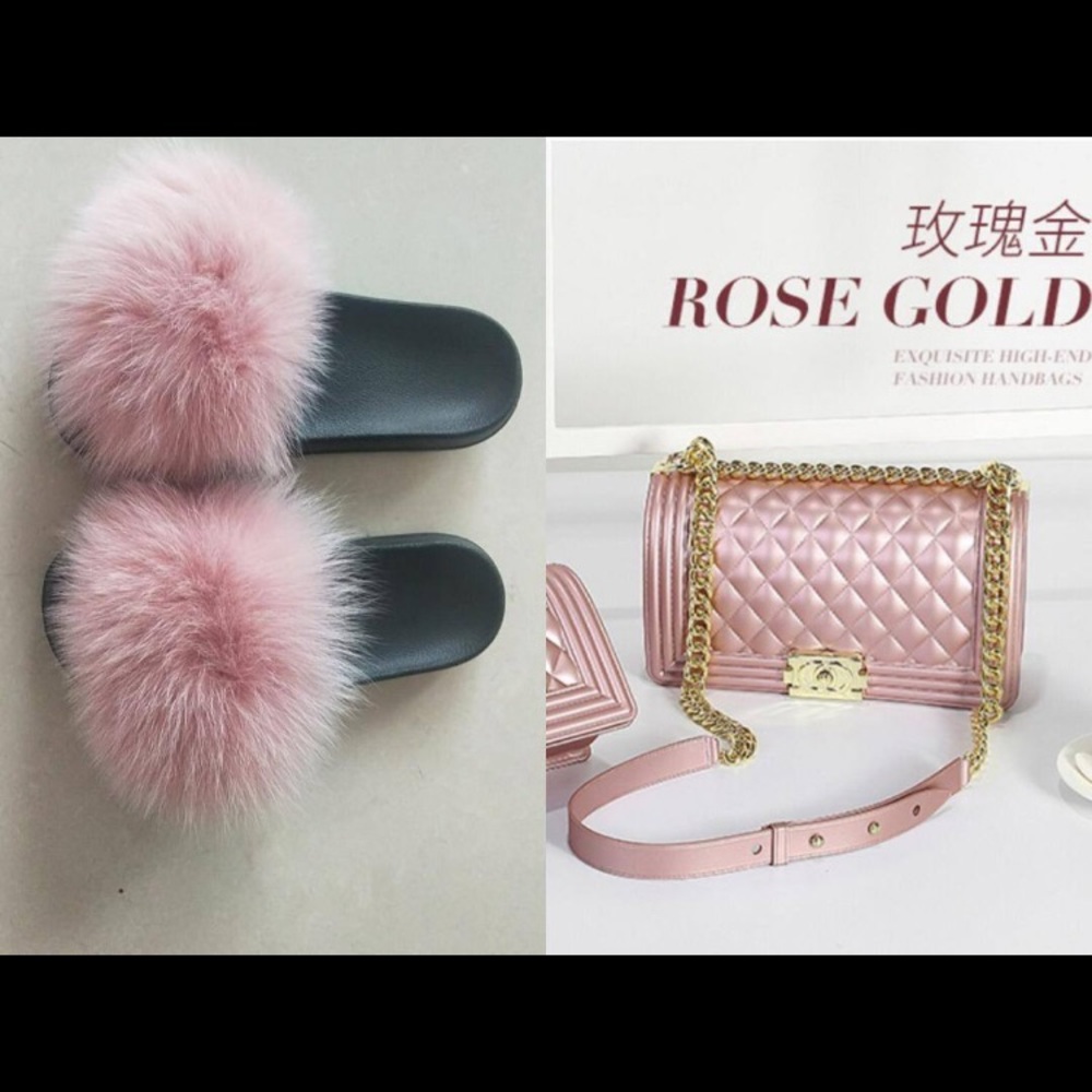 Sandals and purse set